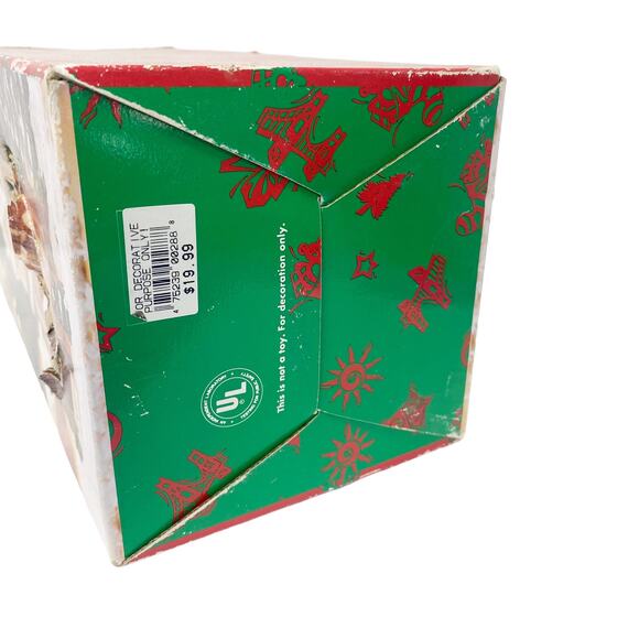 Village Square Christmas Holiday Ceramic Lighted Clock Tower - Picture 6 of 11